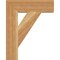 Ekena Millwork Traditional Block Rough Sawn Bracket, Western Red Cedar, 4"W x 16"D x 20"H BKT04X16X20TRA05RWR - alternate 3